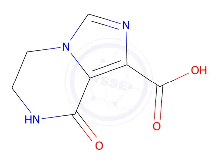 Chemical structure of 8-Oxo-5,6,7,8-tetrahydroimidazo[1,5-a]pyrazine-1-carboxylic acid