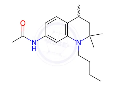Chemical structure of N-(1-Butyl-2,2,4-trimethyl-1,2,3,4-tetrahydroquinolin-7-yl)acetamide