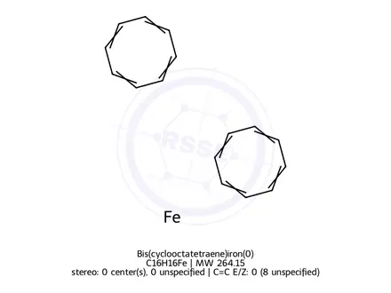 Chemical structure of Bis(cyclooctatetraene)iron(0)