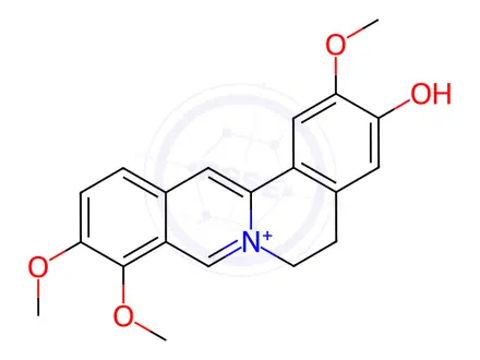 Chemical structure of Jatrorrhizine