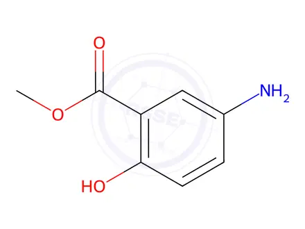 Chemical structure of 5-Amino-2-hydroxybenzoic Acid Methyl Ester