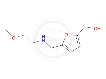 Chemical structure of (5-(((2-Methoxyethyl)amino)methyl)furan-2-yl)methanol
