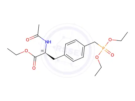 Chemical structure of Ethyl (S)-2-acetamido-3-(4-((diethoxyphosphoryl)methyl)phenyl)propanoate