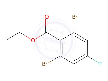 Chemical structure of Ethyl 2,6-Dibromo-4-fluorobenzoate