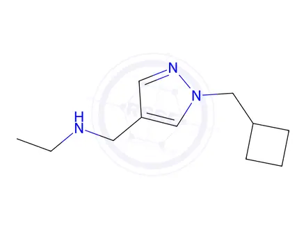 Chemical structure of n-((1-(Cyclobutylmethyl)-1h-pyrazol-4-yl)methyl)ethanamine