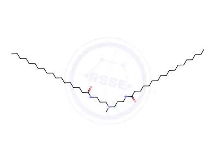 Chemical structure of N,N'-[(methylimino)bis(trimethylene)]bis(stearamide)
