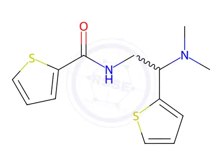 Chemical structure of n-(2-(Dimethylamino)-2-(thiophen-2-yl)ethyl)thiophene-2-carboxamide
