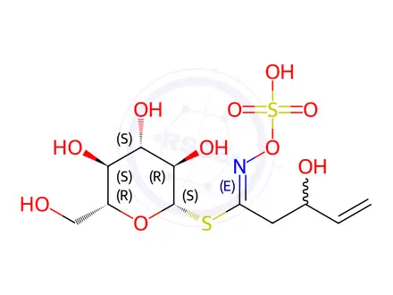 Chemical structure of 2-hydroxybut-3-enylglucosinolate