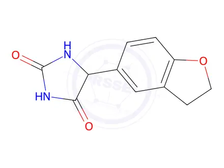 Chemical structure of 5-(2,3-Dihydro-1-benzofuran-5-yl)imidazolidine-2,4-dione