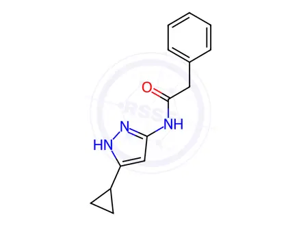 Chemical structure of N-(5-Cyclopropyl-1H-pyrazol-3-yl)-2-phenylacetamide