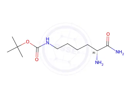 Chemical structure of Tert-butyl (R)-(5,6-diamino-6-oxohexyl)carbamate