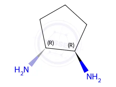 Chemical structure of (1R,2R)-trans-1,2-Cyclopentanediamine dihydrochloride