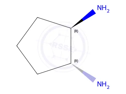 Chemical structure of (1R,2R)-trans-1,2-Cyclopentanediamine dihydrochloride