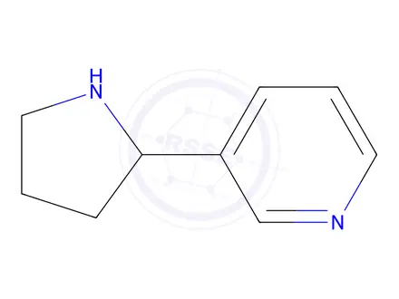 Chemical structure of (S)-3-(PYRROLIDIN-2-YL)PYRIDINE