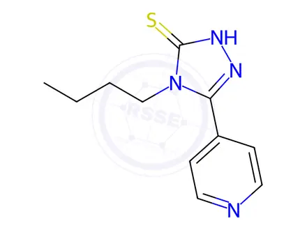 Chemical structure of 4-Butyl-5-(pyridin-4-yl)-4h-1,2,4-triazole-3-thiol