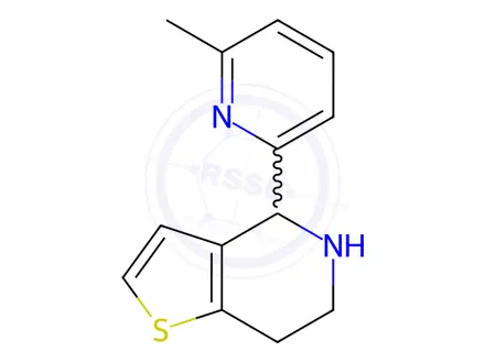 Chemical structure of 4-(6-methylpyridin-2-yl)-4,5,6,7-tetrahydrothieno[3,2-c]pyridine
