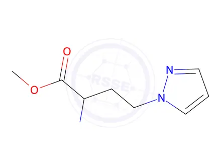 Chemical structure of Methyl 2-(methylamino)-4-(1h-pyrazol-1-yl)butanoate