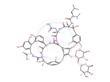 Chemical structure of Vancomycin