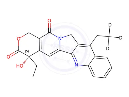 Chemical structure of 7-Ethyl-d3-Camptothecin