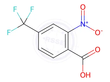 Chemical structure of 2-Nitro-4-(trifluoromethyl)benzoic Acid
