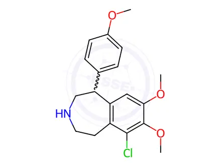 Chemical structure of Trimethoxy fenoldopam mesylate