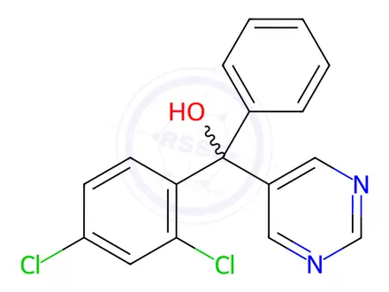 Chemical structure of Fenarimol Impurity 2 (Triarimol)