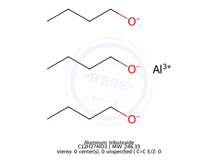 Chemical structure of 2-Butanol, aluminum salt (3:1)