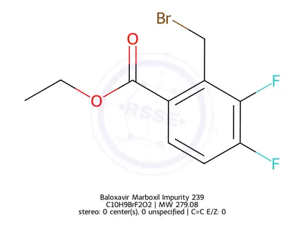 Chemical structure of Baloxavir Marboxil Impurity 239
