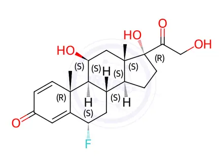 Chemical structure of Fluorprednisolone(mixture of isomers)