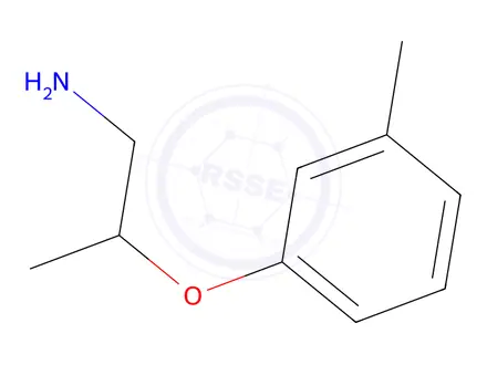 Chemical structure of 1-[(1-aminopropan-2-yl)oxy]-3-methylbenzene