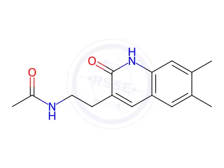 Chemical structure of N-(2-(6,7-Dimethyl-2-oxo-1,2-dihydroquinolin-3-yl)ethyl)acetamide