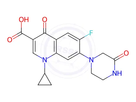 Chemical structure of Oxociprofloxacin