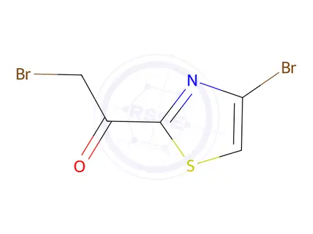 Chemical structure of 2-Bromo-1-(4-bromothiazol-2-yl)ethanone