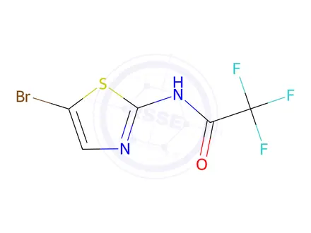 Chemical structure of N-(5-Bromo-1,3-thiazol-2-yl)-2,2,2-trifluoroacetamide