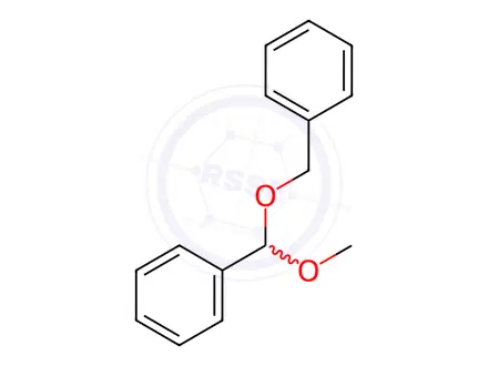 Chemical structure of Benzaldehyde Benzyl Methyl Acetal (BBMA)