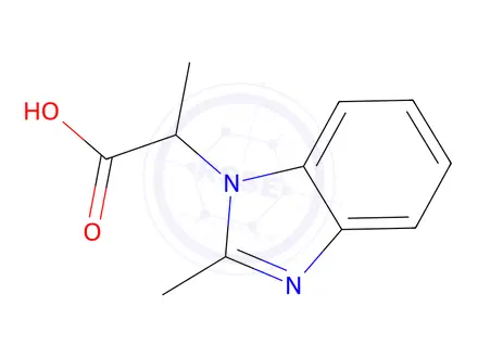 Chemical structure of 2-(2-Methyl-1H-benzo[d]imidazol-1-yl)propanoic acid
