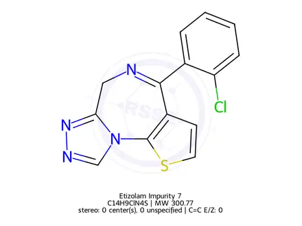 Chemical structure of Etizolam Impurity 43