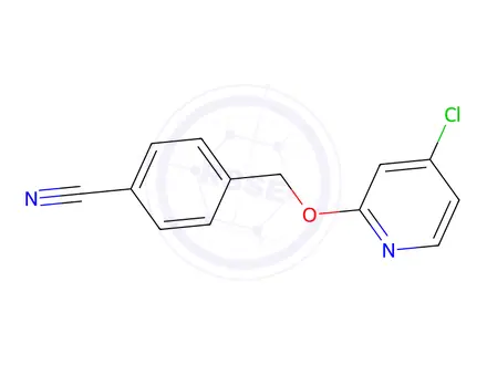Chemical structure of 4-(((4-Chloropyridin-2-yl)oxy)methyl)benzonitrile