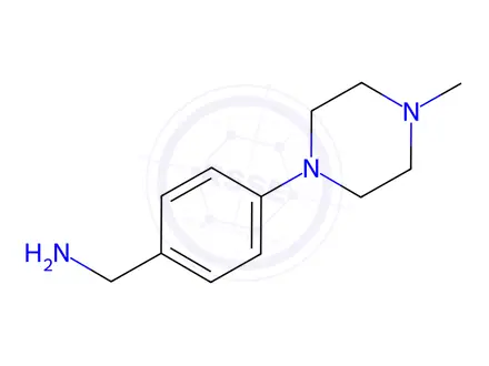Chemical structure of 4-(4-Methylpiperazino)benzylamine