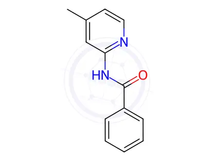Chemical structure of N-(4-methyl-2-pyridinyl)benzamide