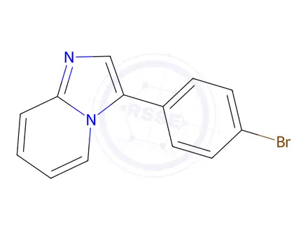Chemical structure of 3-(4-Bromophenyl)imidazo[1,2-a]pyridine