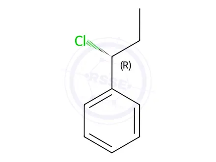 Chemical structure of (R)-(1-Chloropropyl)benzene