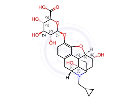 Chemical structure of 6β-Naltrexol-3-β-D-glucuronide