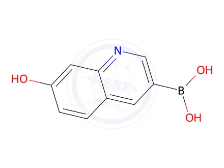 Chemical structure of (7-Hydroxyquinolin-3-yl)boronic acid