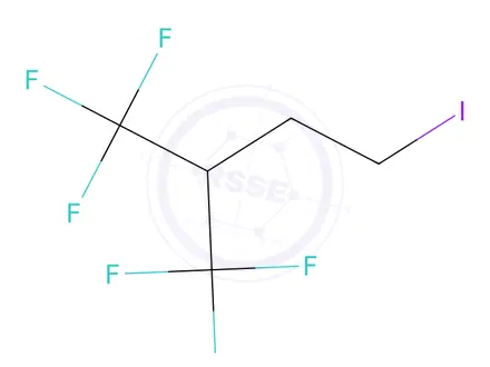 Chemical structure of 4-Iodo-1,1,1-trifluoro-2-(trifluoromethyl)butane