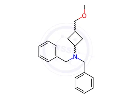 Chemical structure of N,N-DIbenzyl-3-(methoxymethyl)cyclobutan-1-amine