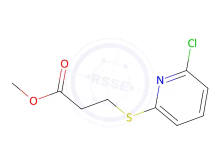 Chemical structure of Methyl 3-[(6-chloropyridin-2-yl)sulfanyl]propanoate