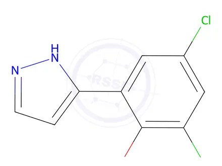 Chemical structure of 2,4-DICHLORO-6-(1H-PYRAZOL-3-YL)PHENOL