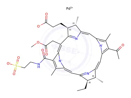 Chemical structure of Padeliporfin