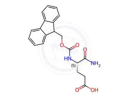 Chemical structure of FMOC-GLU-NH2